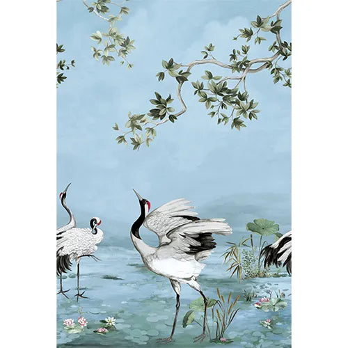 Crane Wall Mural - Daisy Bennett