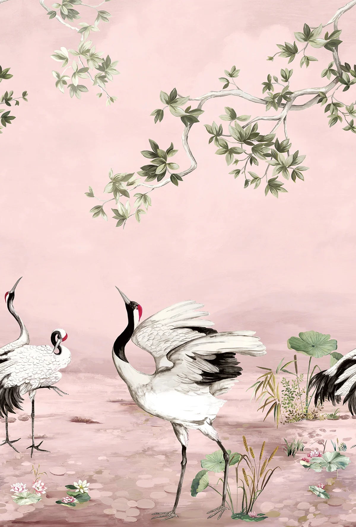 Crane Wall Mural - Daisy Bennett