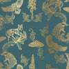 Metallic Gold & Teal
