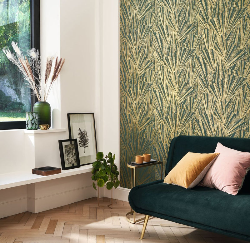 1930 Eclat Foil Wallpaper by Casadeco