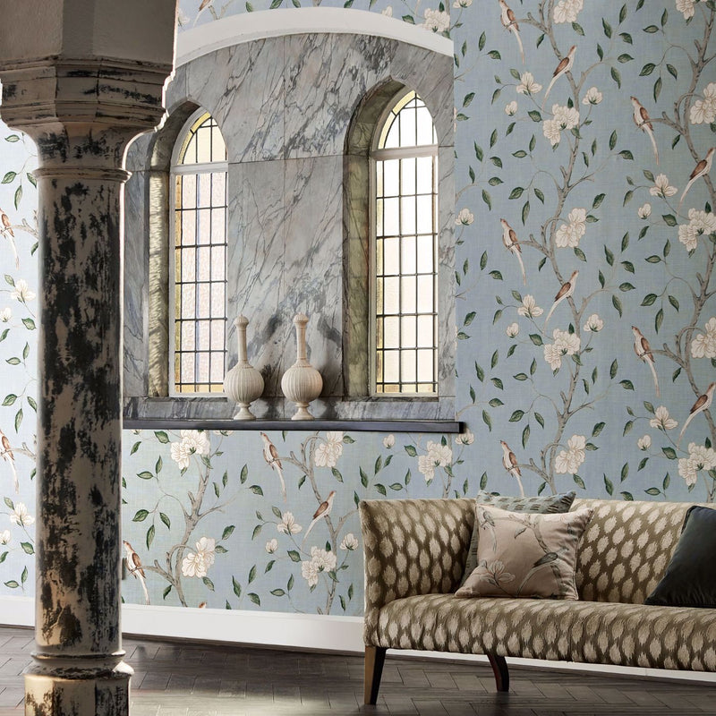 Elenora Print Superwide Wallpaper by Zoffany (Sold per Lineal Metre)