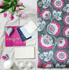 Neva Pink & Grey Wallpaper by Olenka Design