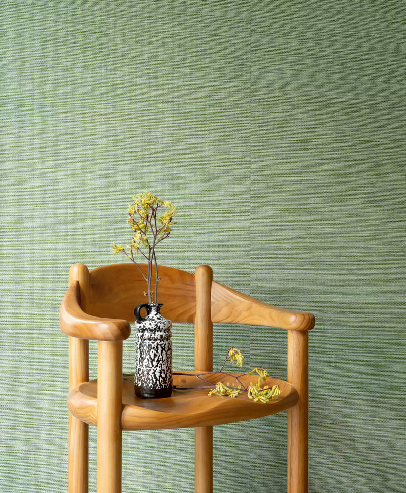 La Prairie Faux Grasscloth Wallpaper by Arte