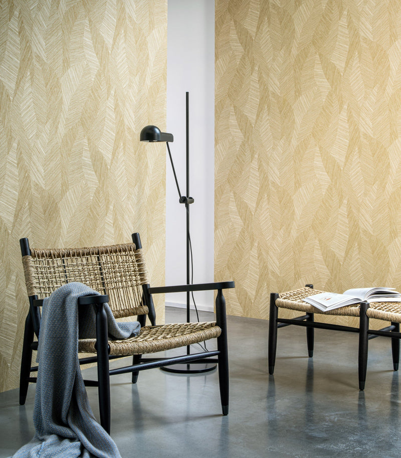 Bounty Leaves Wallpaper by Arte