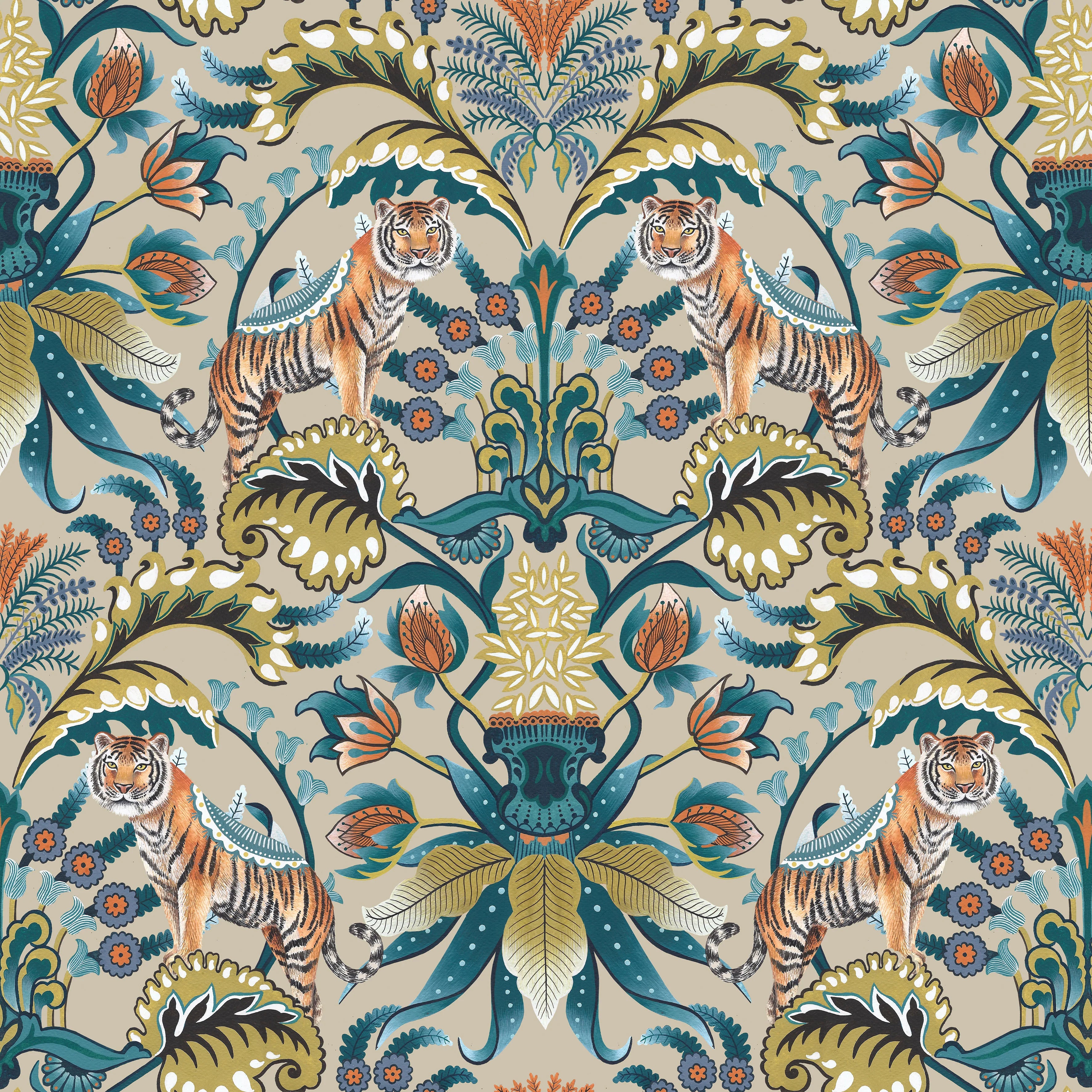 Exotic Tiger Wallpaper by Graduate Collection