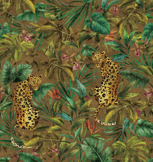 Exotica Grasscloth Mural - Daisy Bennett