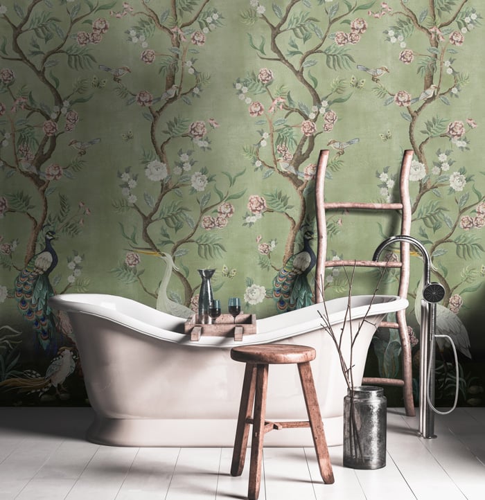 Kubla Khan Chinoiserie Wallpaper by Feathr