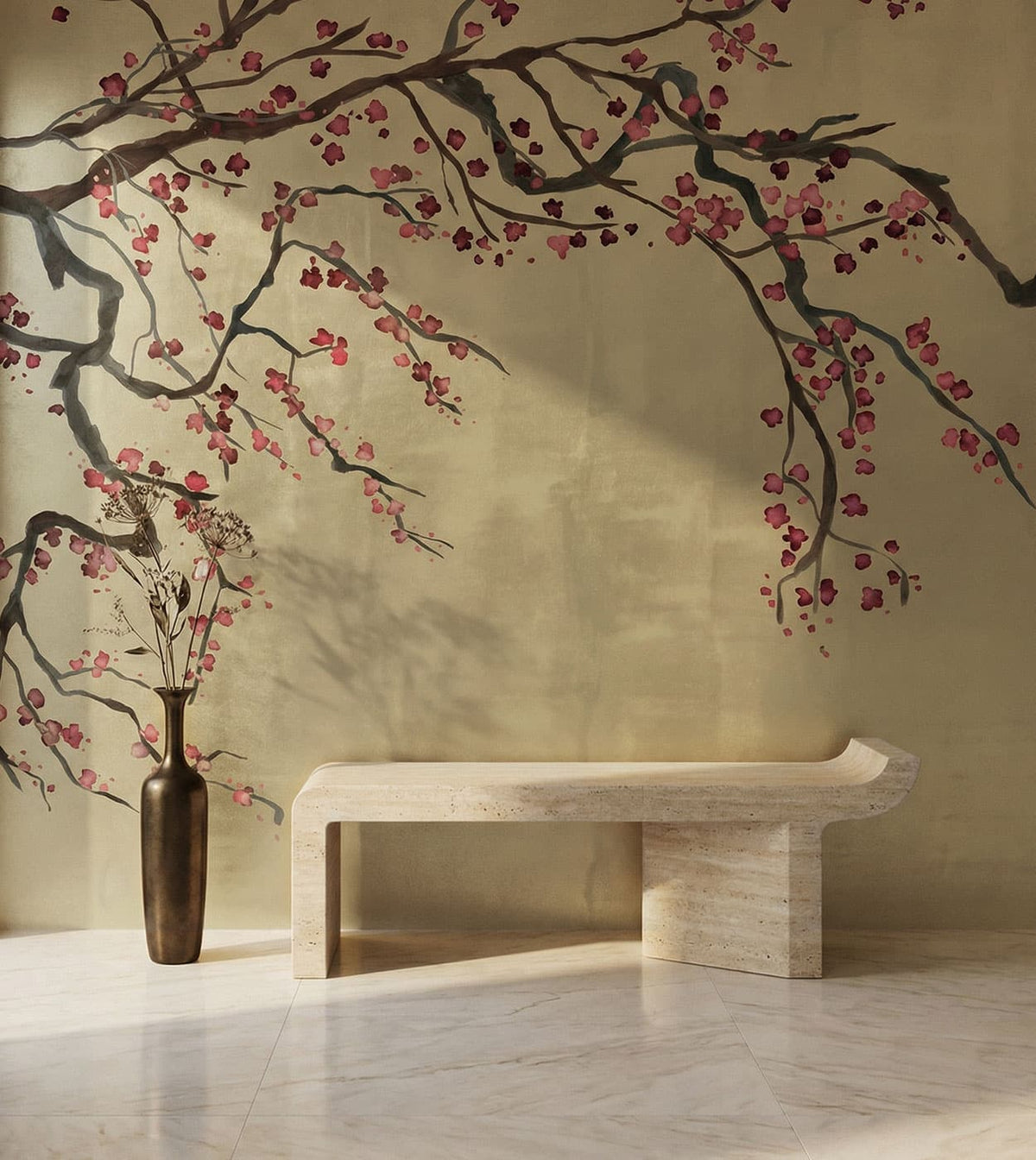 Takeda Cherry Blossom Mural by Feathr