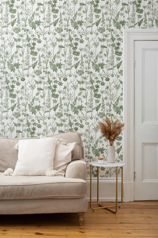 Posie Beige Wallpaper by Hovia