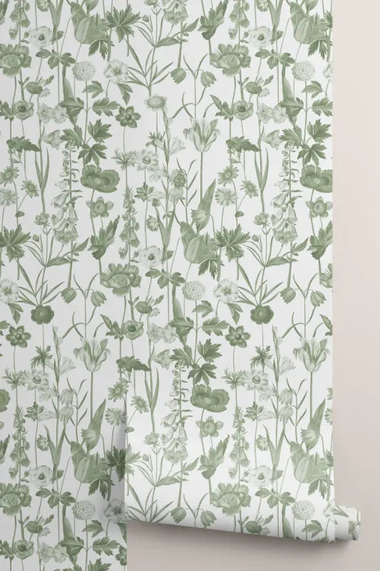 Posie Beige Wallpaper by Hovia