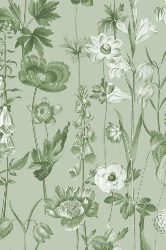 Posie Beige Wallpaper by Hovia