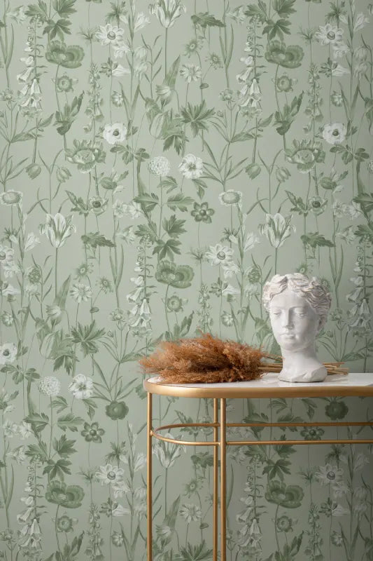 Posie Beige Wallpaper by Hovia