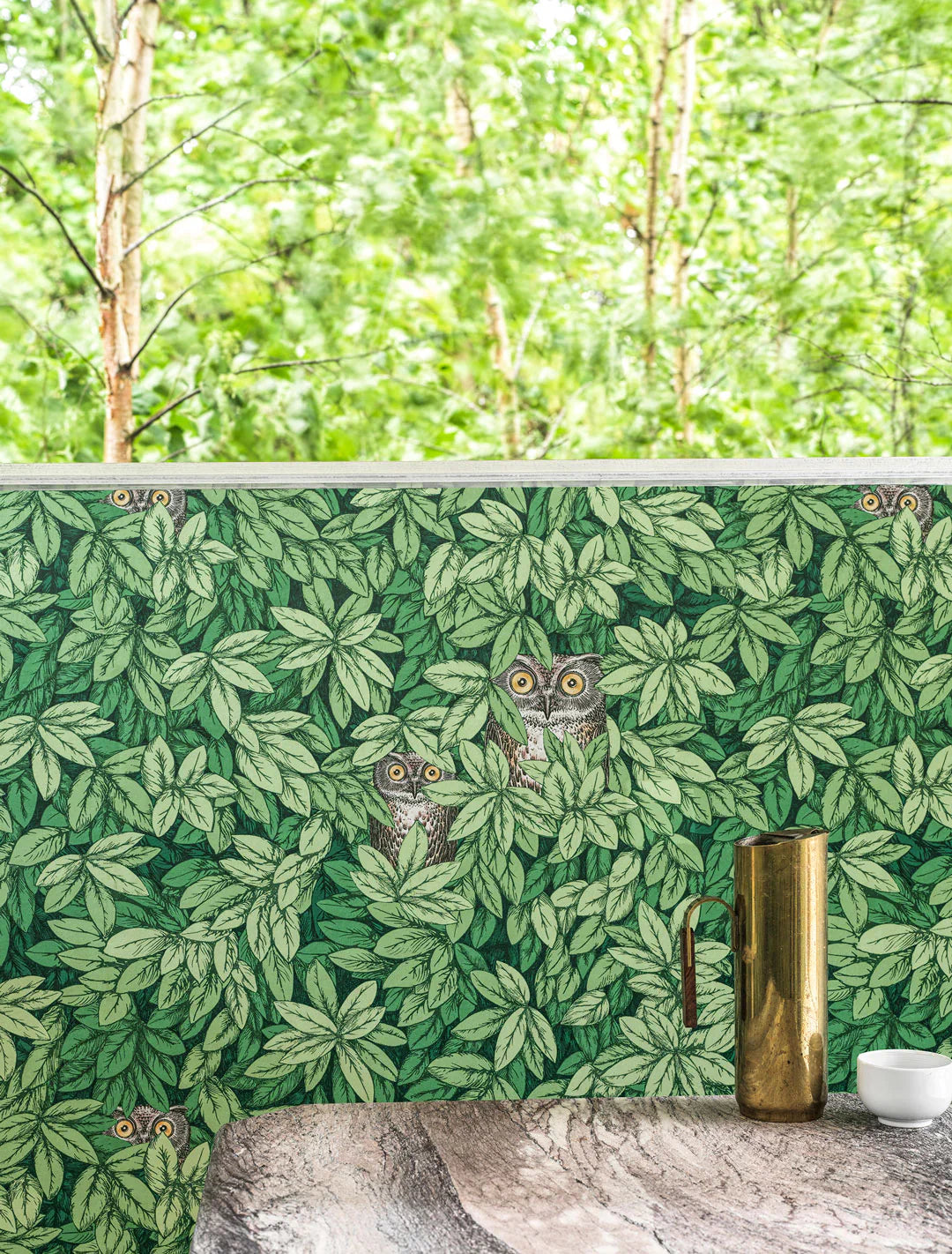Foglie E Civette Wallpaper by Cole & Son