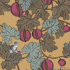 Print Room Blue & Magenta on Metallic Gold