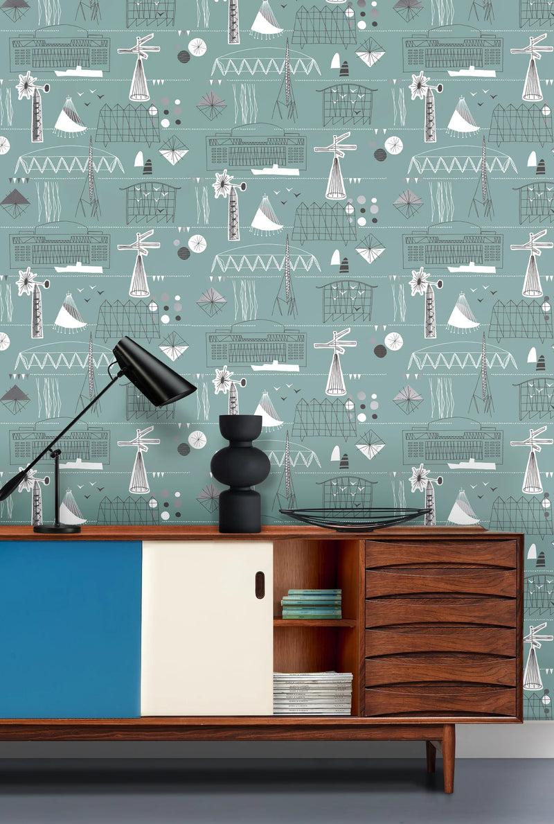 Festival Wallpaper by Mini Moderns