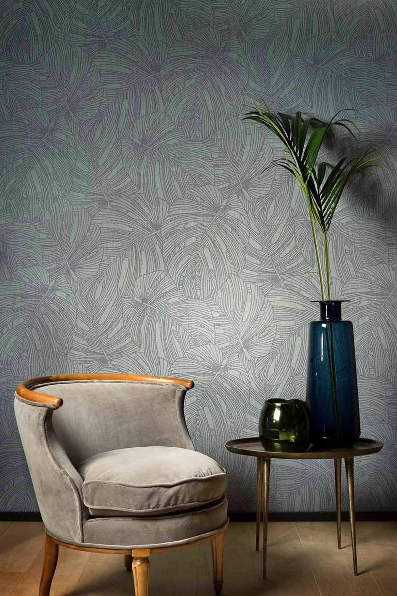 L'Aventure Leaf Wallpaper by Arte