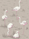 White & Fuchsia on Taupe