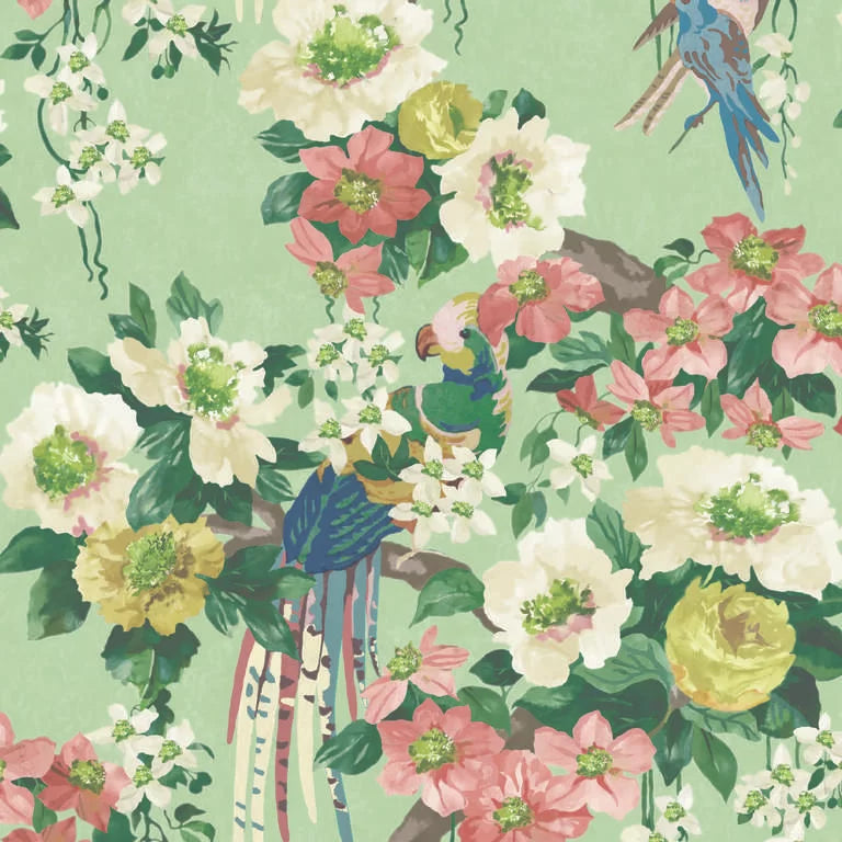 Floral Serenade Wallpaper by 1838 V&A Decorative Papers Collection II