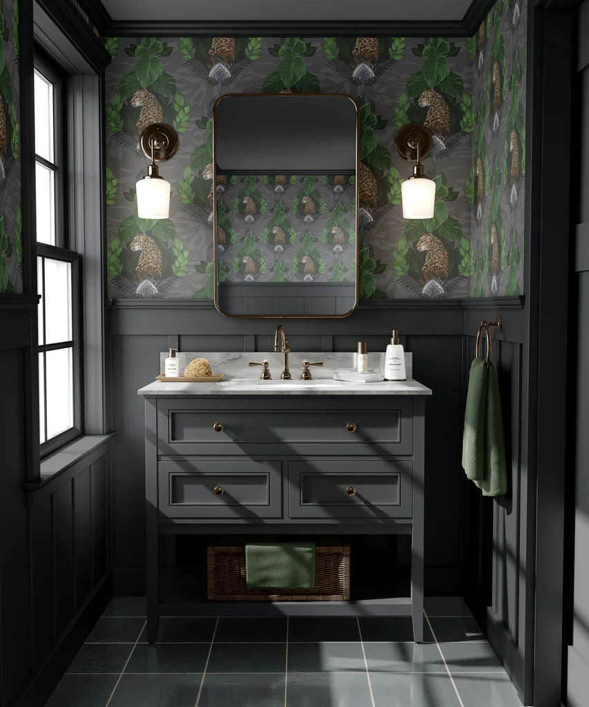 Floral Leopard Wallpaper by Graduate Collection