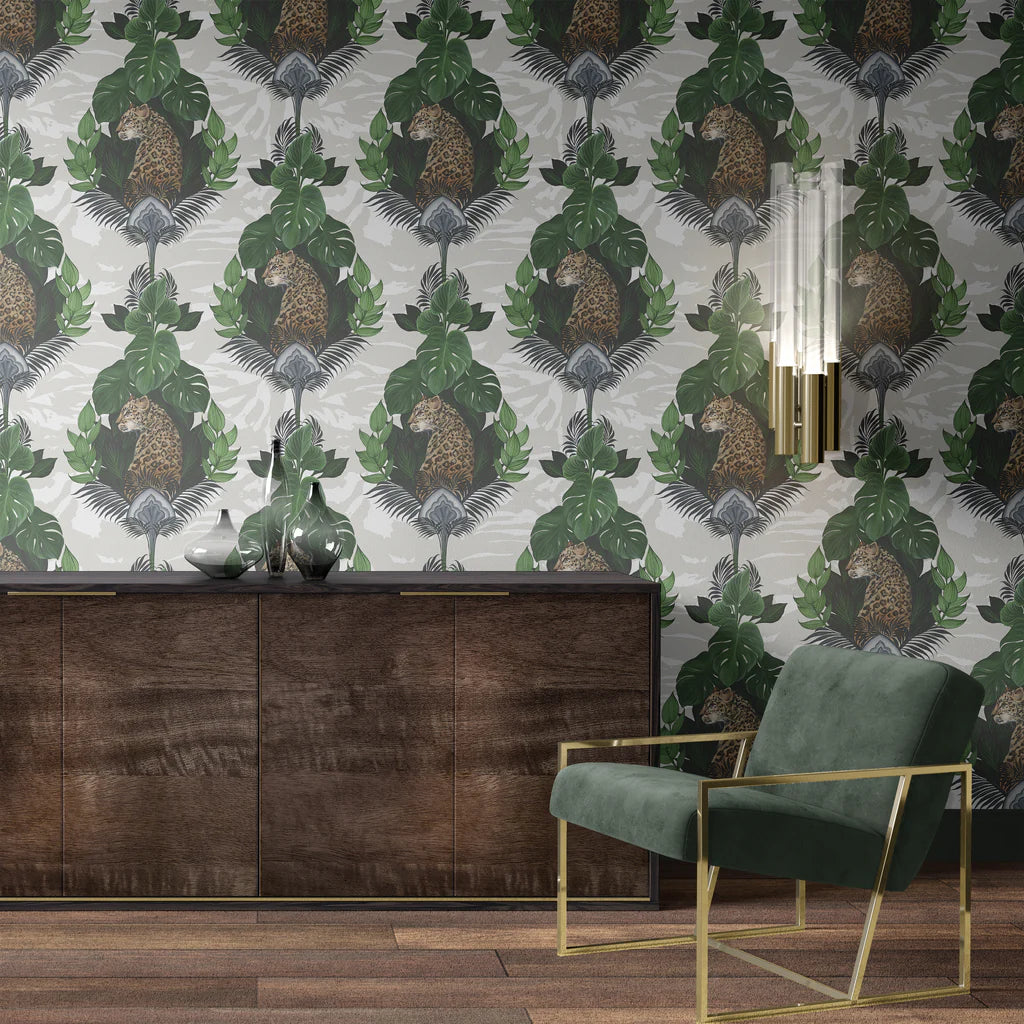 Floral Leopard Wallpaper by Graduate Collection