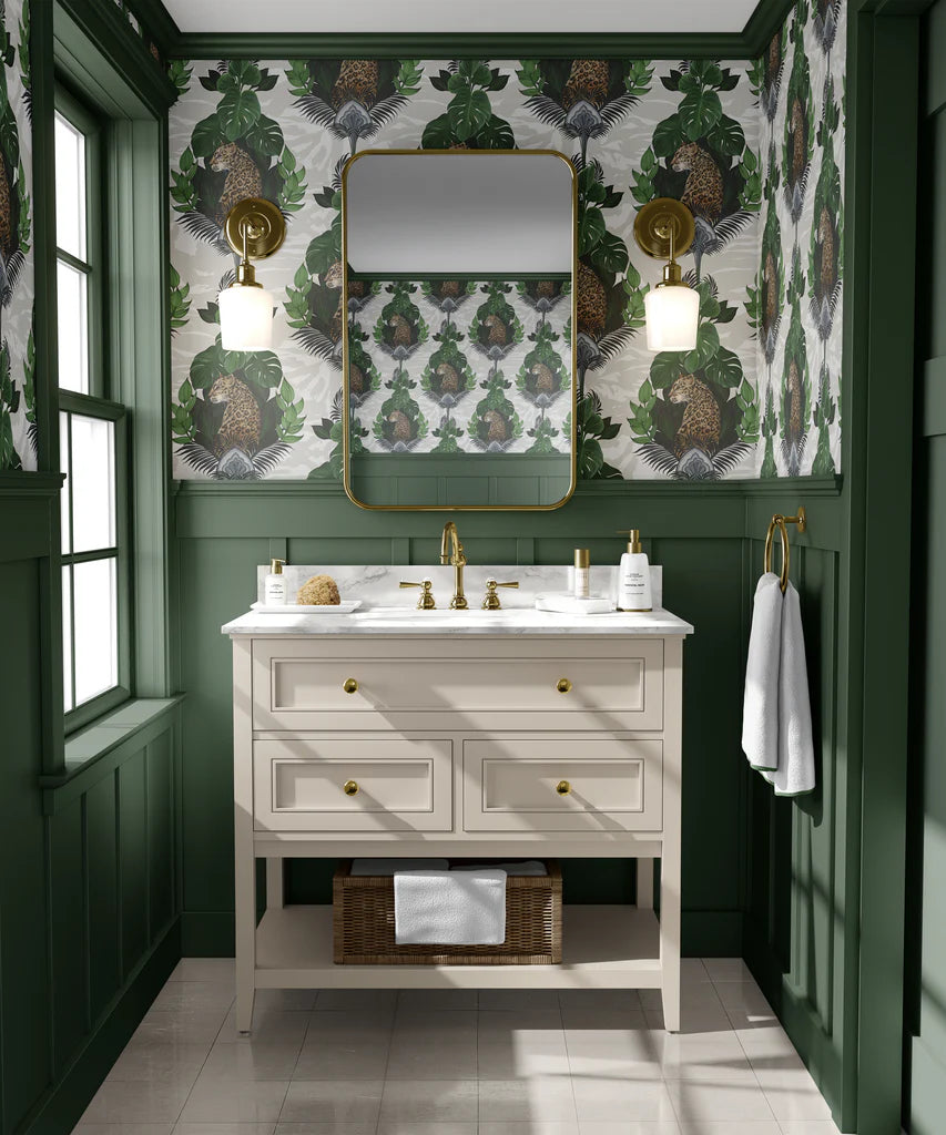 Floral Leopard Wallpaper by Graduate Collection