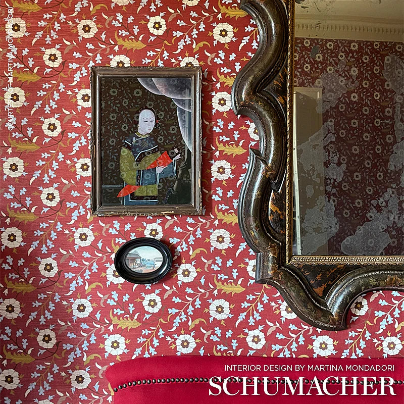 Floralia Sisal Wallpaper by Schumacher