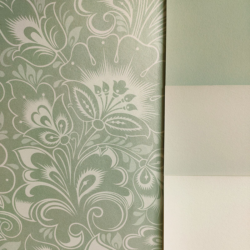 Florence Vintage Green Wallpaper