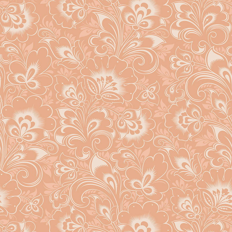 Florence Peach Wallpaper Olenka Design