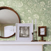 Florence Vintage Green Wallpaper by Olenka Design