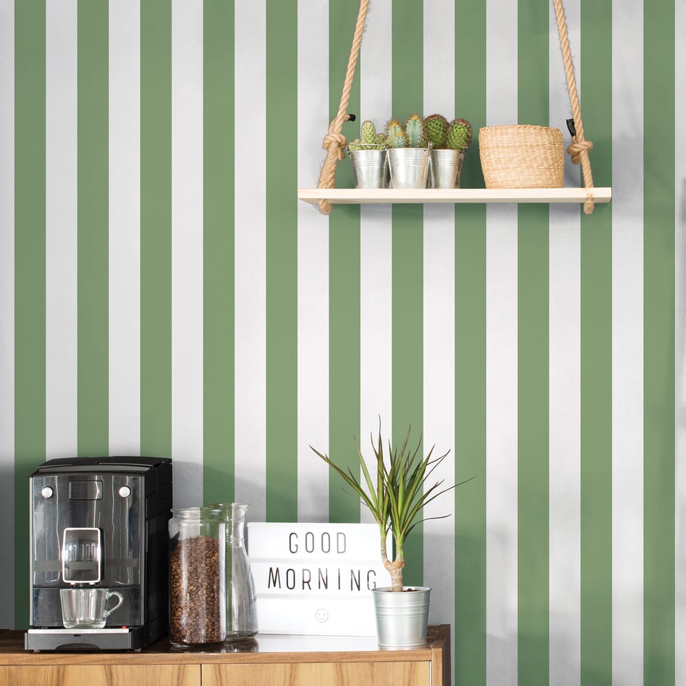 Awning Stripe Wallpaper by Galerie (Smart Stripes 3 Collection)