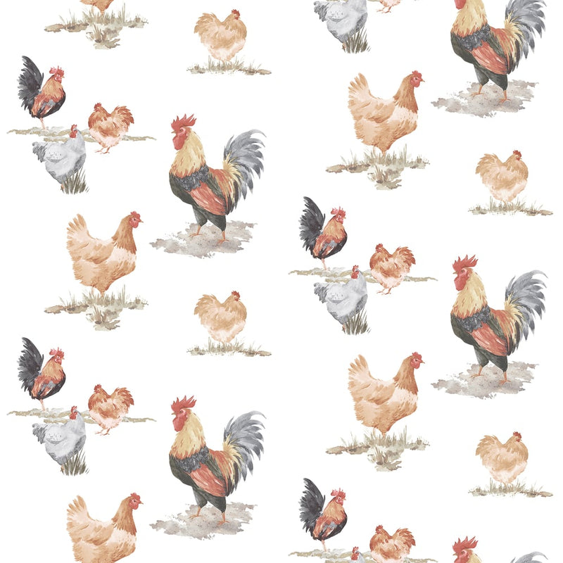 Chickens Wallpaper by Galerie ( Just Kitchens Collection)