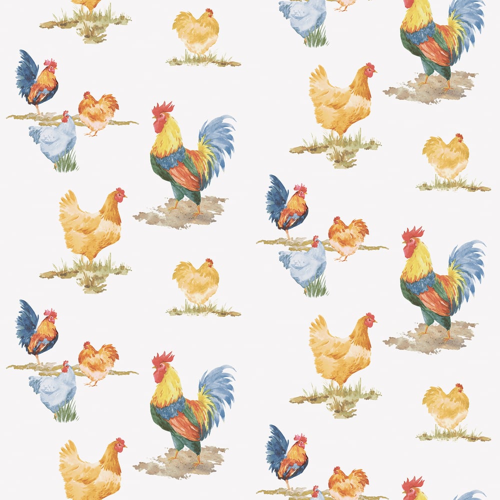 Chickens Wallpaper by Galerie ( Just Kitchens Collection)
