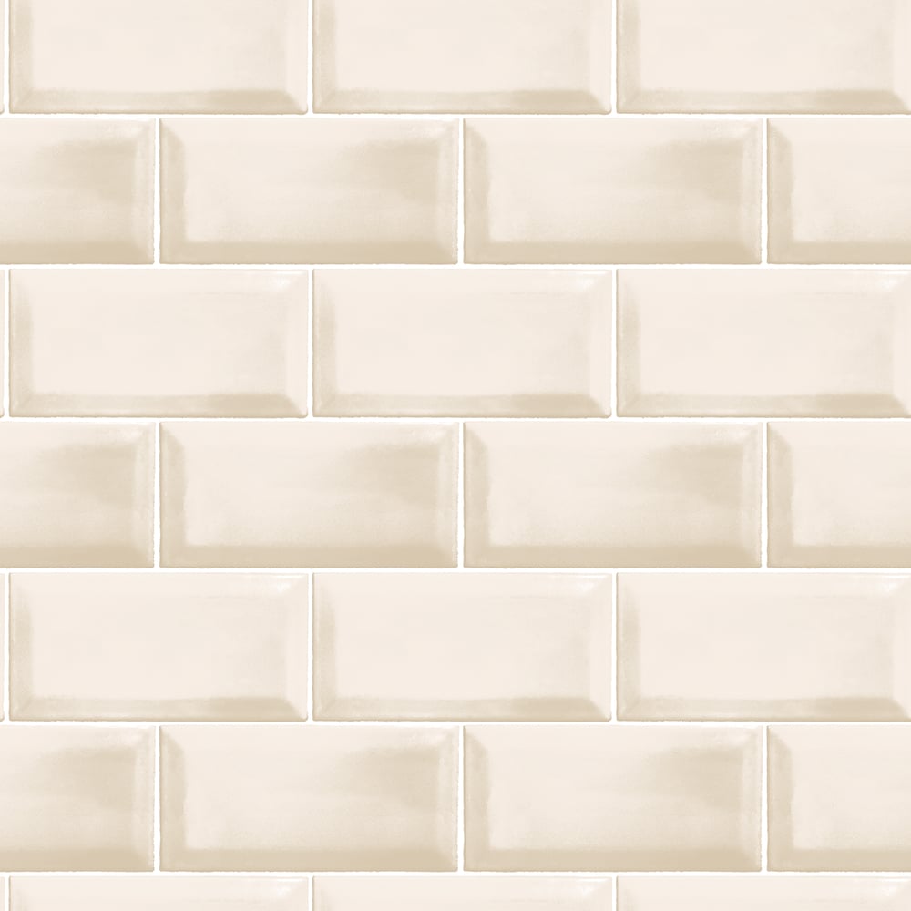 Subway Tile Wallpaper by Galerie (Just Kitchens Collection)