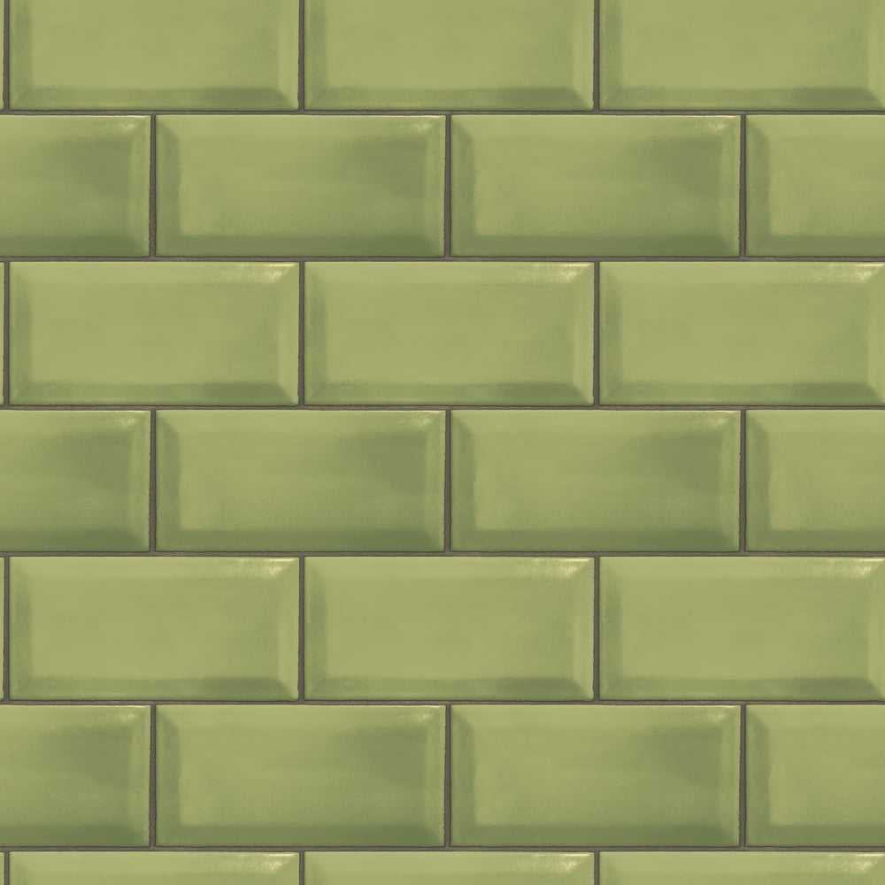 Subway Tile Wallpaper by Galerie (Just Kitchens Collection)