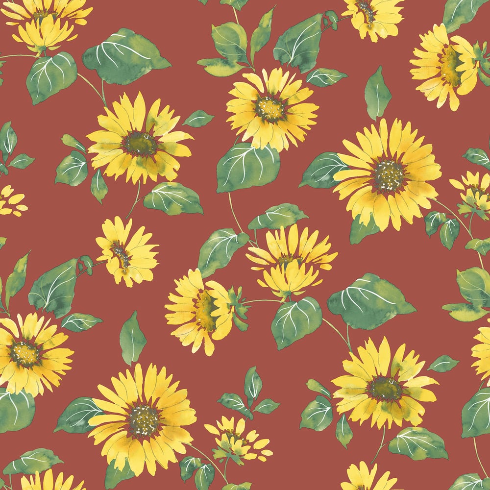 Sunflower Trail Wallpaper by Galerie (Just Kitchens Collection)