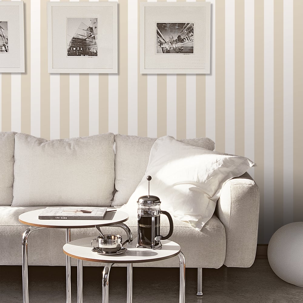 Awning Stripe Wallpaper by Galerie (Smart Stripes 3 Collection)