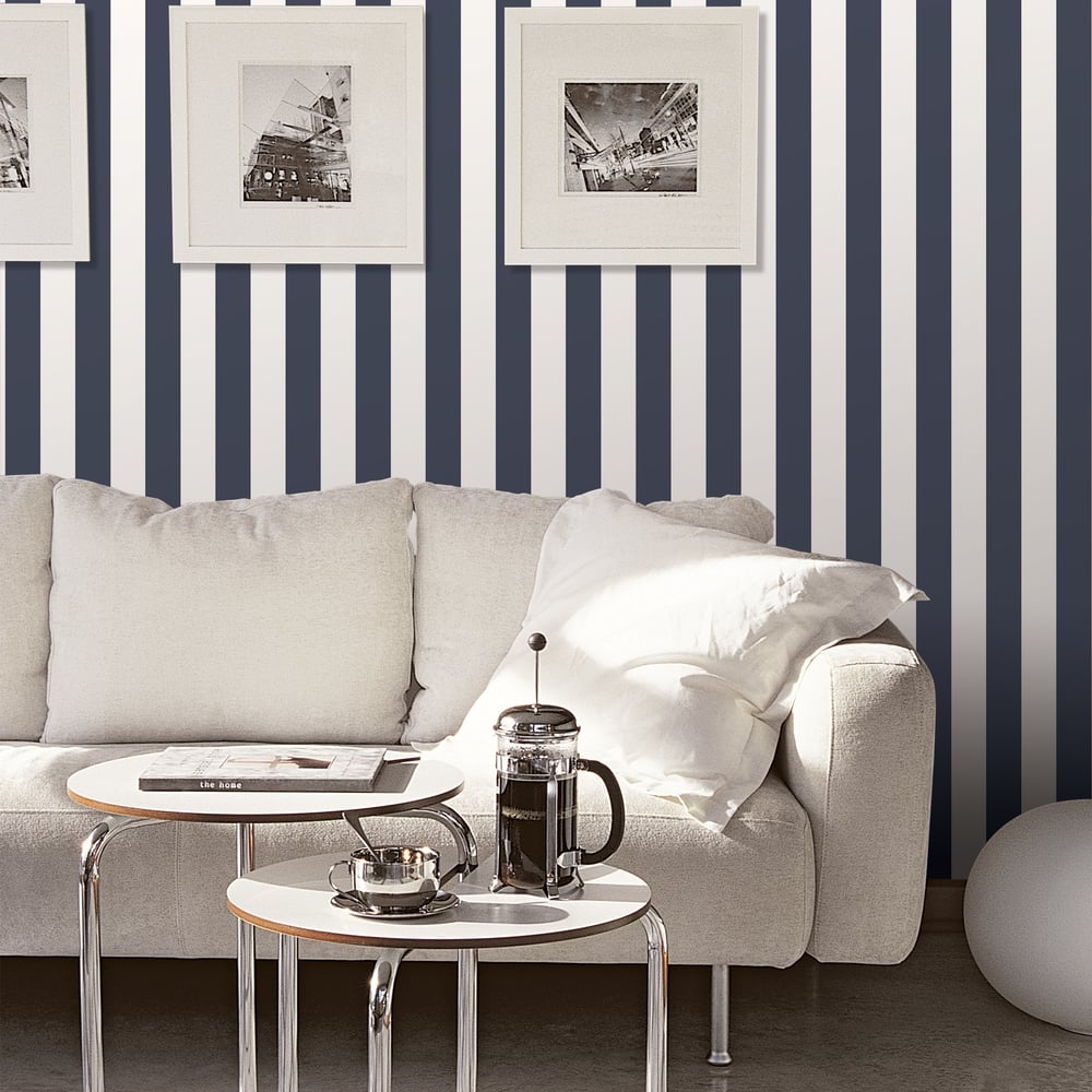 Awning Stripe Wallpaper by Galerie (Smart Stripes 3 Collection)