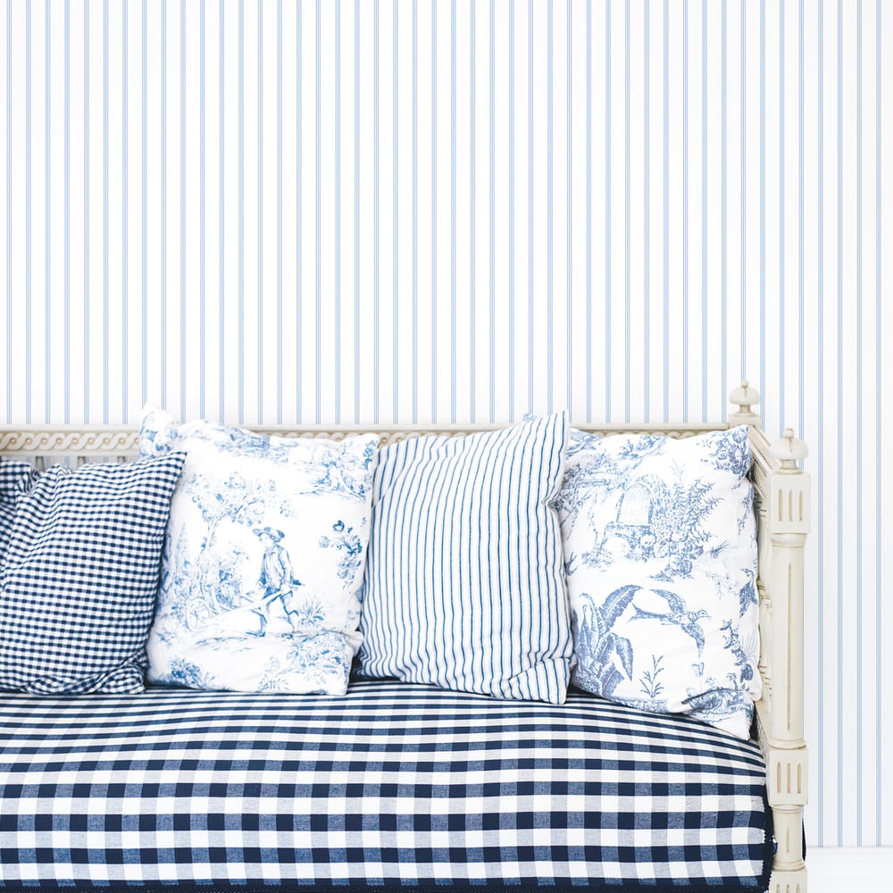 Napkin Stripe Wallpaper by Galerie (Smart Stripes 3 Collection)