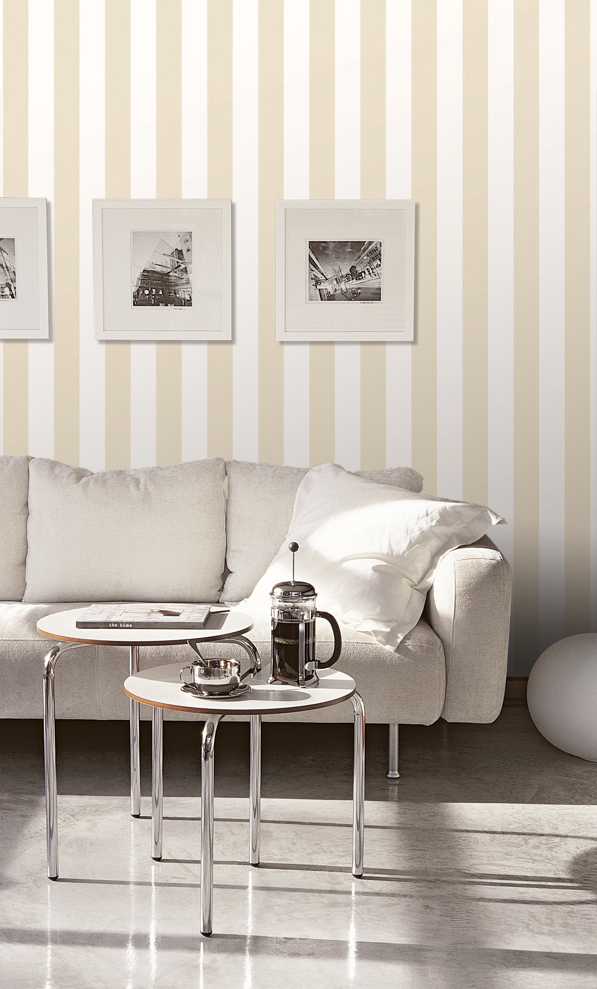 Surface Stripe Wallpaper by Galerie (Smart Stripes 3 Collection)