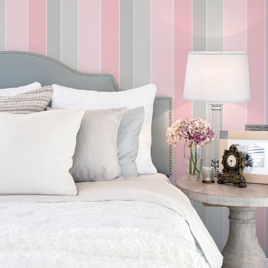 Wide Stripe Wallpaper by Galerie (Smart Stripes 3 Collection)