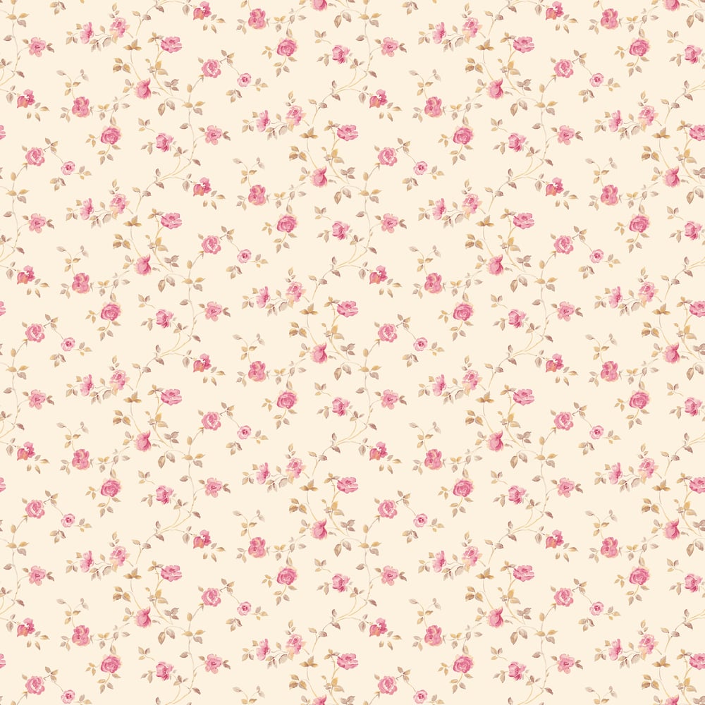 Modern Rose Trail Wallpaper by Galerie (Miniatures 3 Collection)