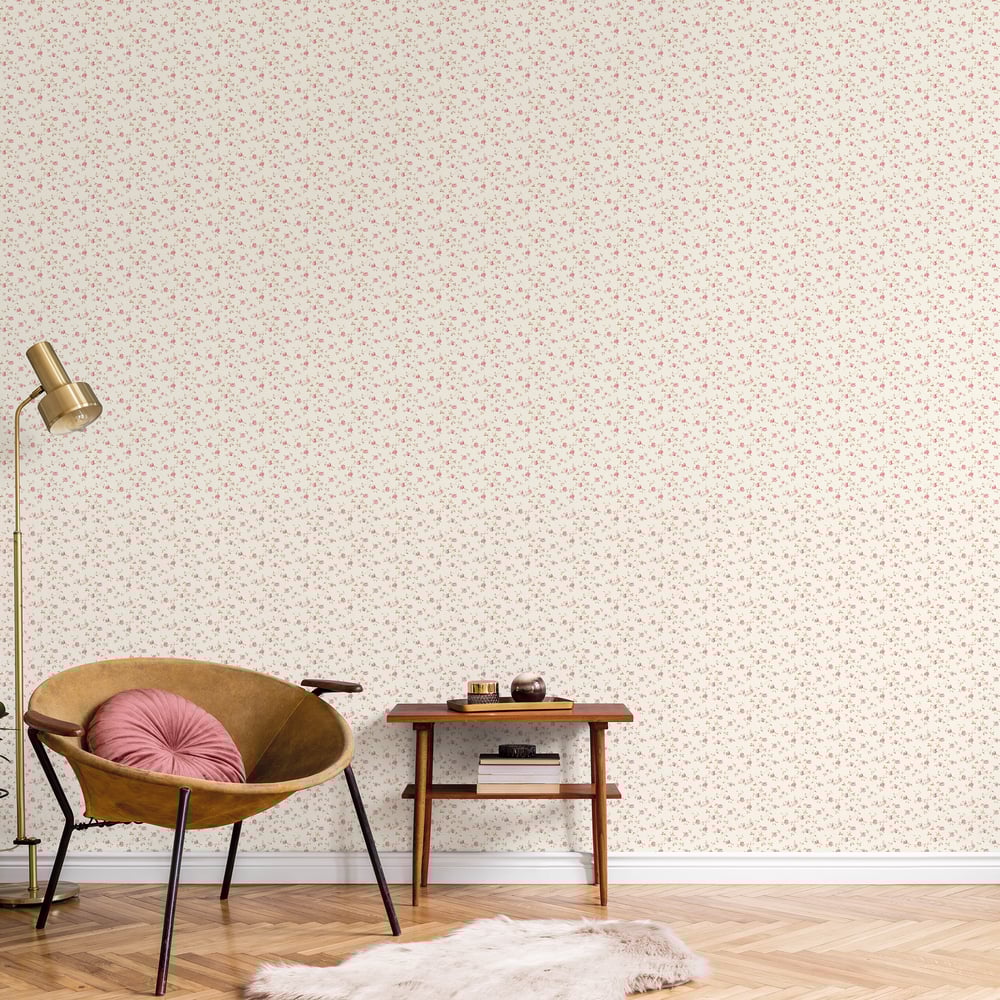 Modern Rose Trail Wallpaper by Galerie (Miniatures 3 Collection)