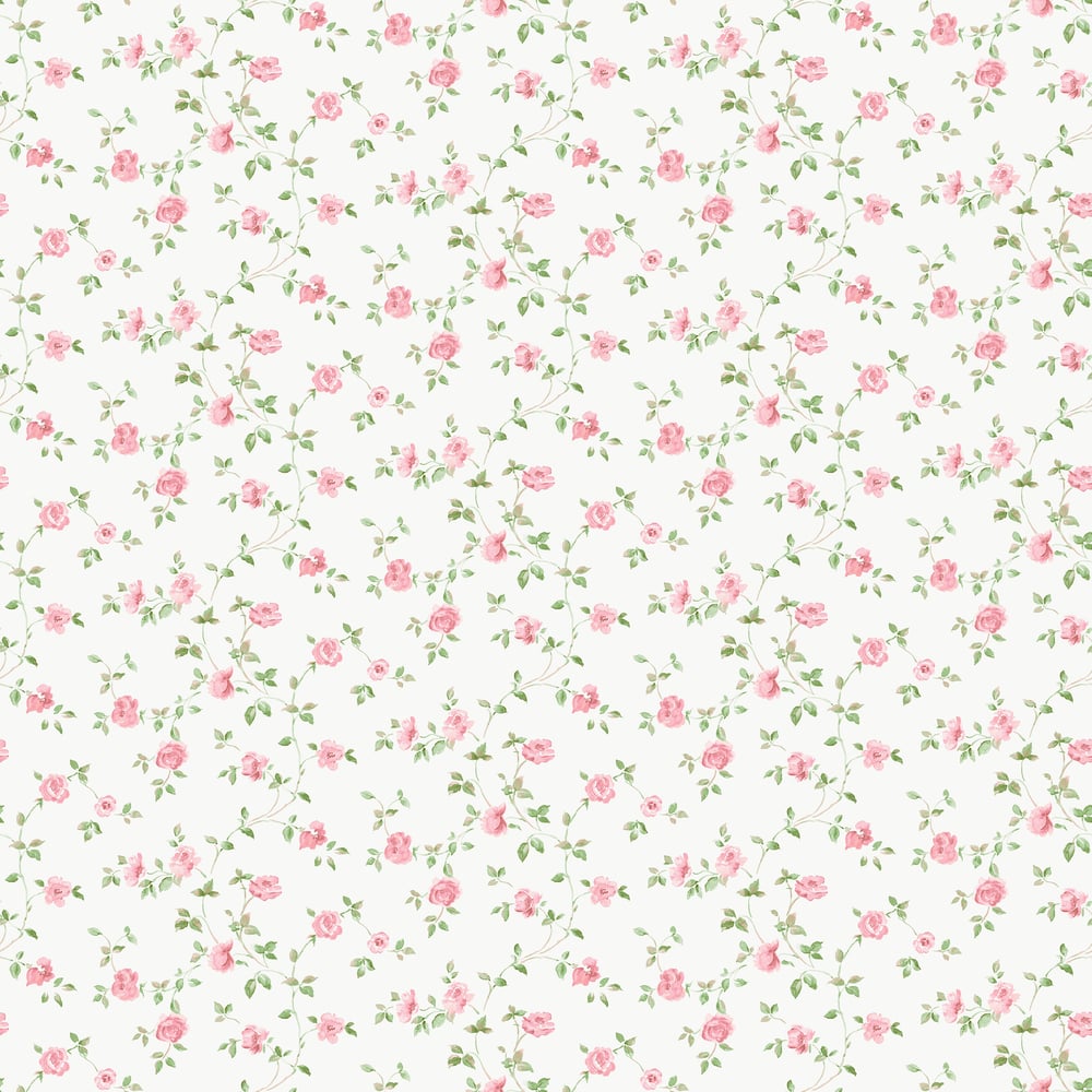 Modern Rose Trail Wallpaper by Galerie (Miniatures 3 Collection)