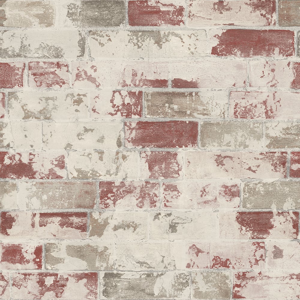Weathered Brick Wallpaper by Galerie (Organic Textures Collection)