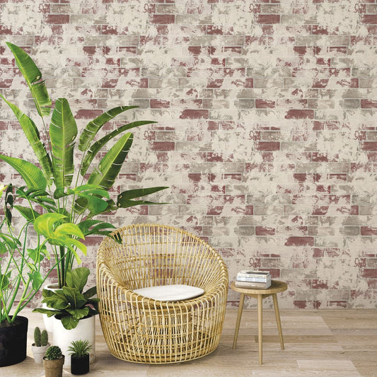 Weathered Brick Wallpaper by Galerie (Organic Textures Collection)