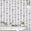 Jewel Butterflies Stripe Wallpaper by Galerie (Organic Textures Collection)