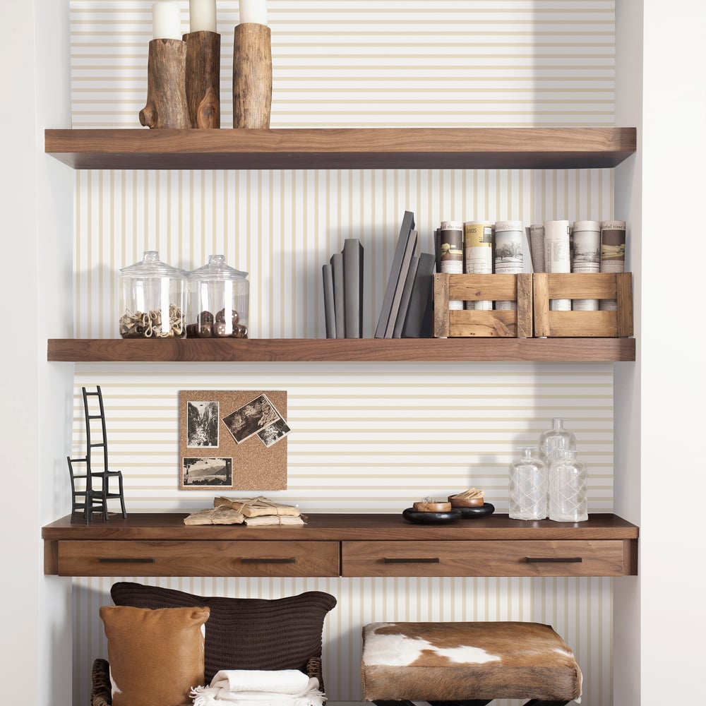 Breton Stripe Stripe Wallpaper by Galerie (Smart Stripes 3 Collection)