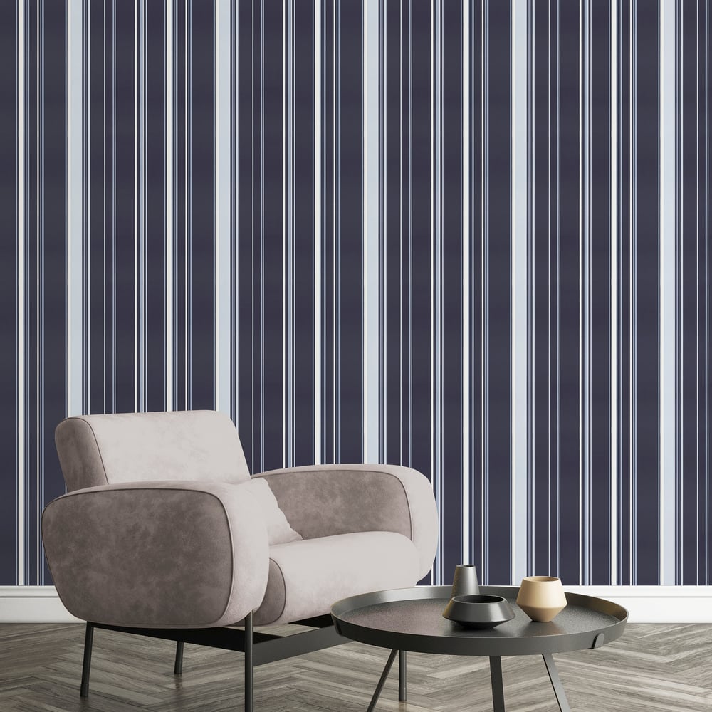 Casual Stripe Wallpaper by Galerie (Smart Stripes 3 Collection)