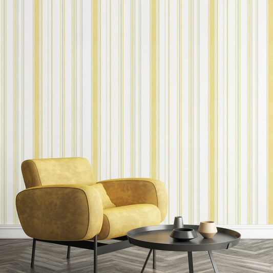 Casual Stripe Wallpaper by Galerie (Smart Stripes 3 Collection)