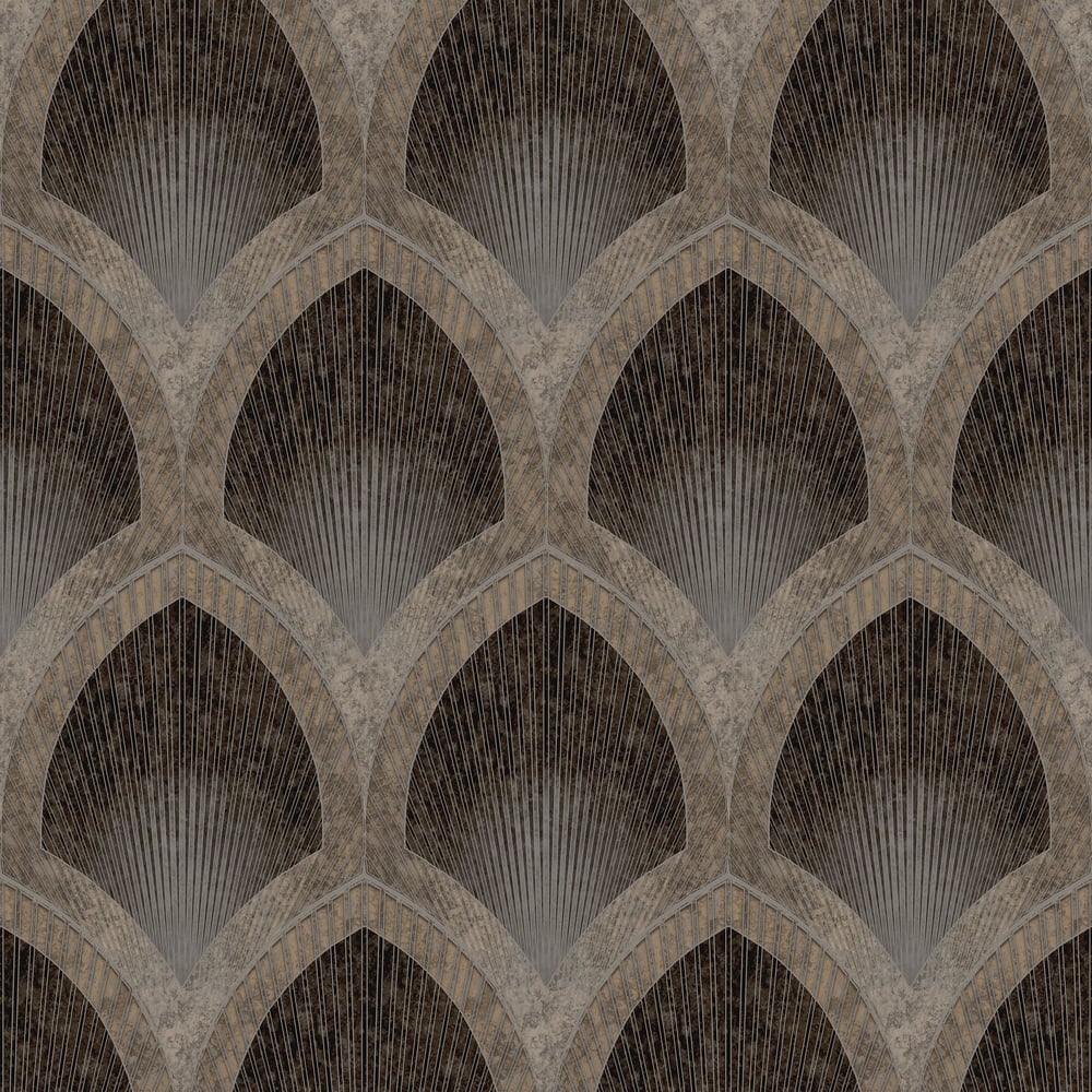 Nouveau Scallop Wallpaper by Galerie (Special FX Collection)